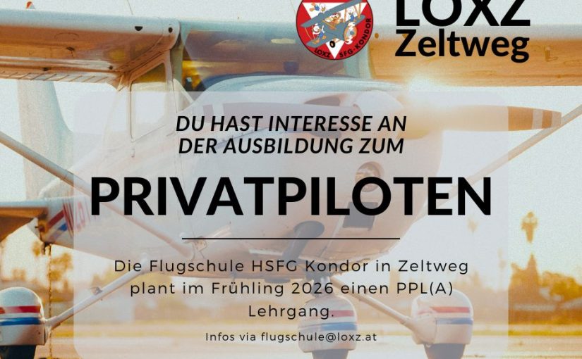 PPL(A) Lehrgang Frühjahr/Sommer 2026